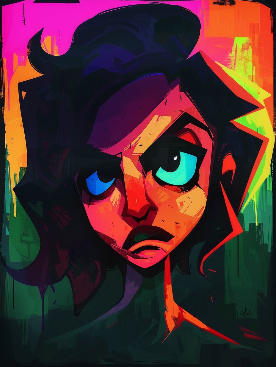 Neon Soul Portrait