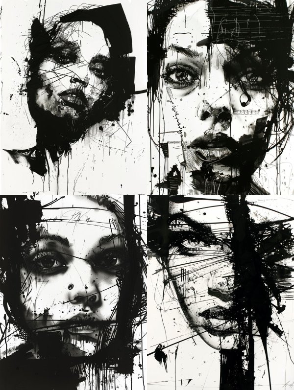 Fragmented Soul in Ink