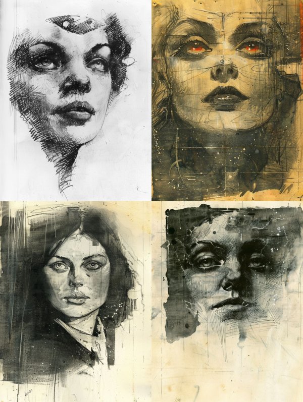 Ink Shadow Portrait