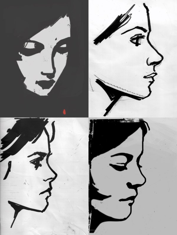 Minimalist Monochrome Portrait Studies