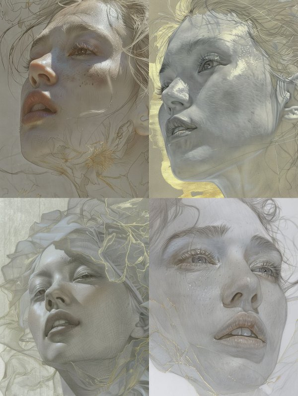 Ethereal Golden Sketch