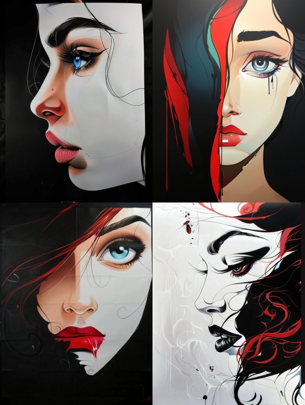 Ethereal Fragments of Feminine Grace