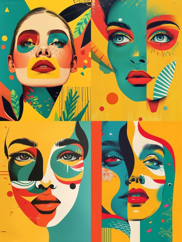 Vibrant Pop Art Portraiture