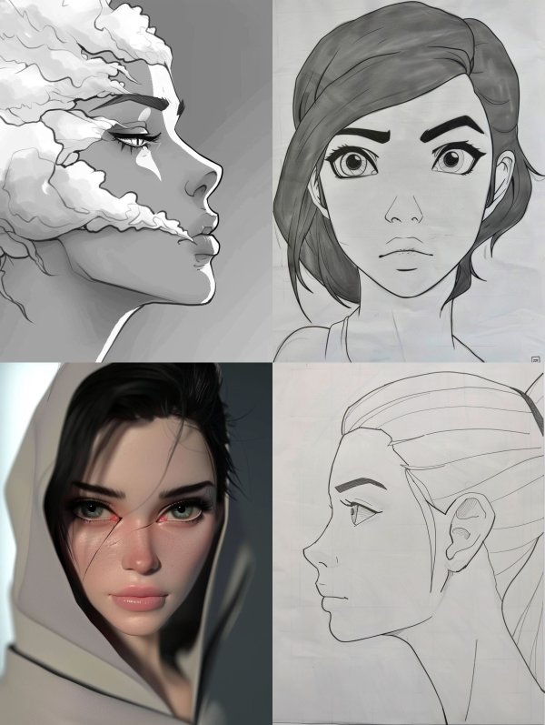 Diverse Character Concept Sketches