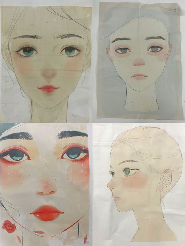 Ethereal Sketch of Youthful Innocence
