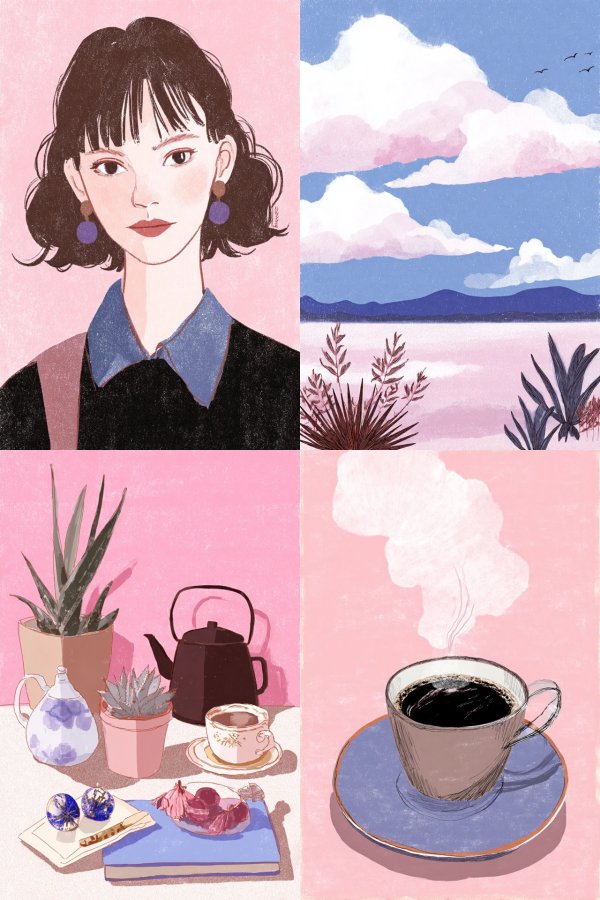 Pastel Urban Portrait