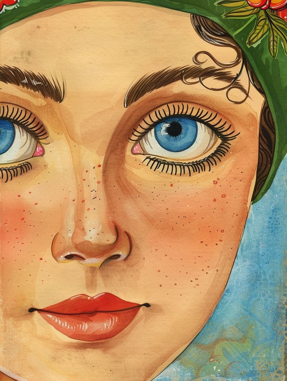 Sun Kissed Watercolor Gaze 2
