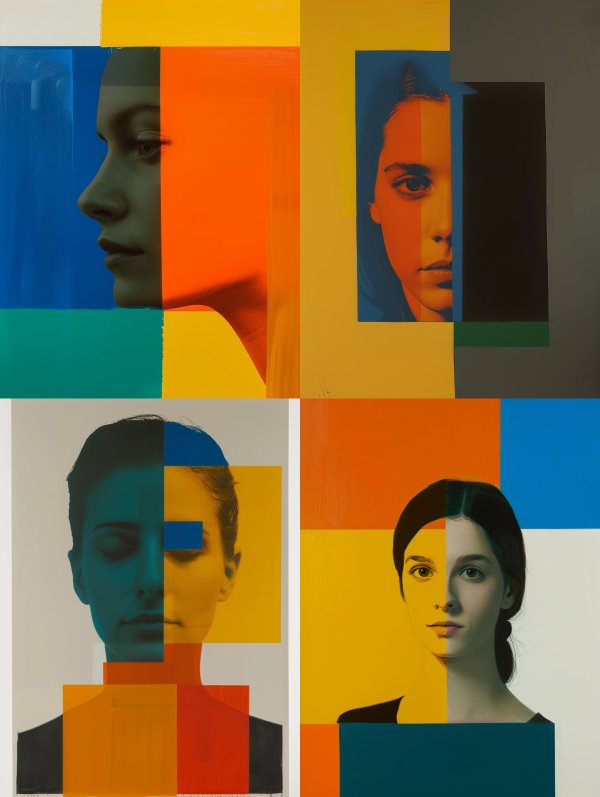 Chromatic Fragment Portrait