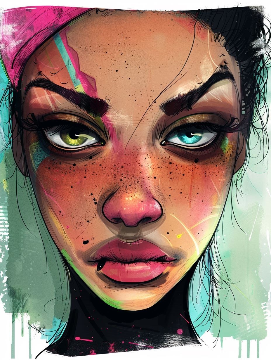 Vibrant Urban Muse - Image 2