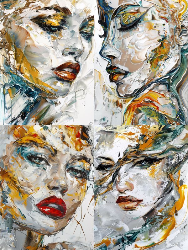 Abstract Gilded Muse