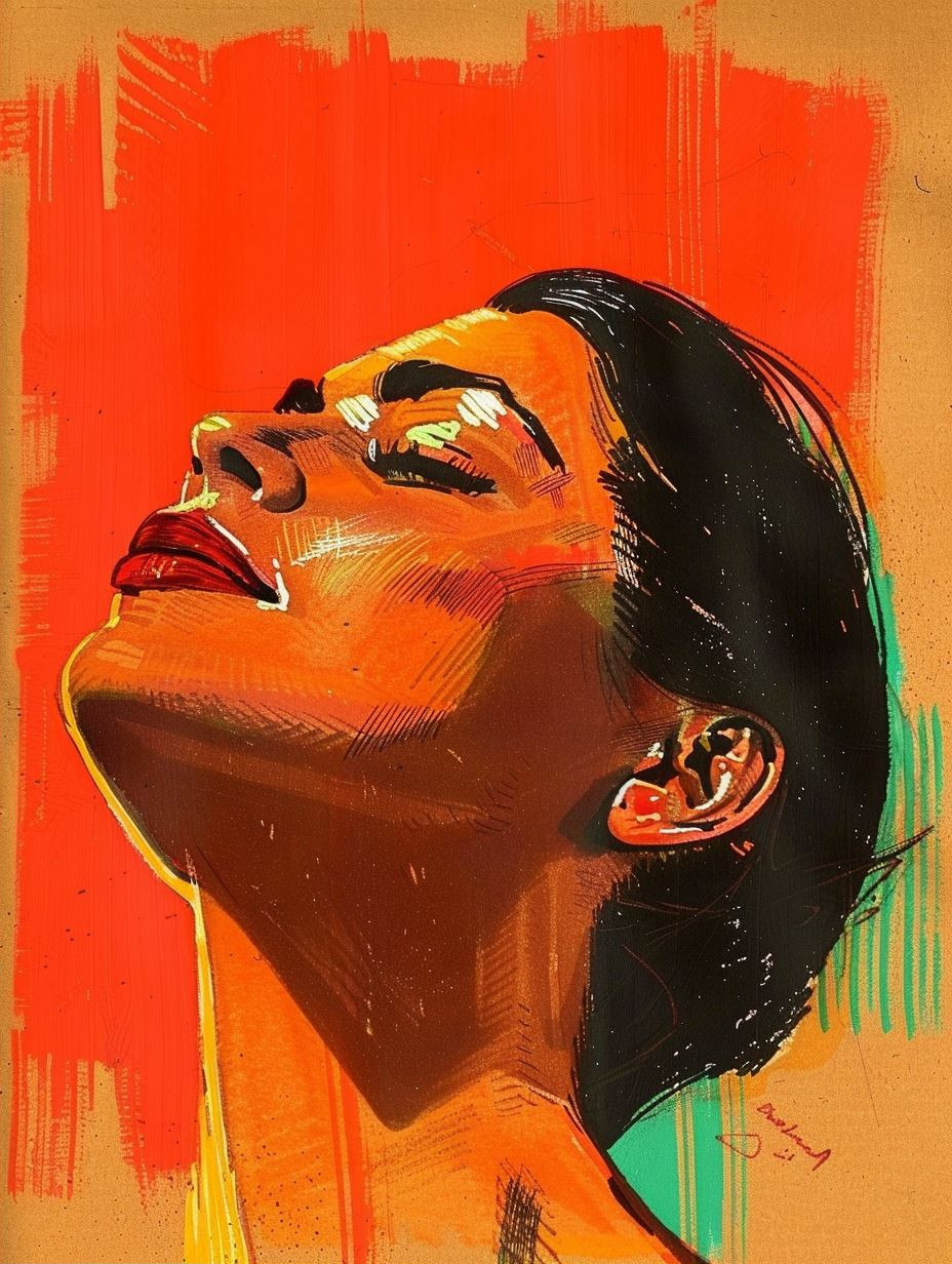 Vibrant Urban Expressionist Portrait