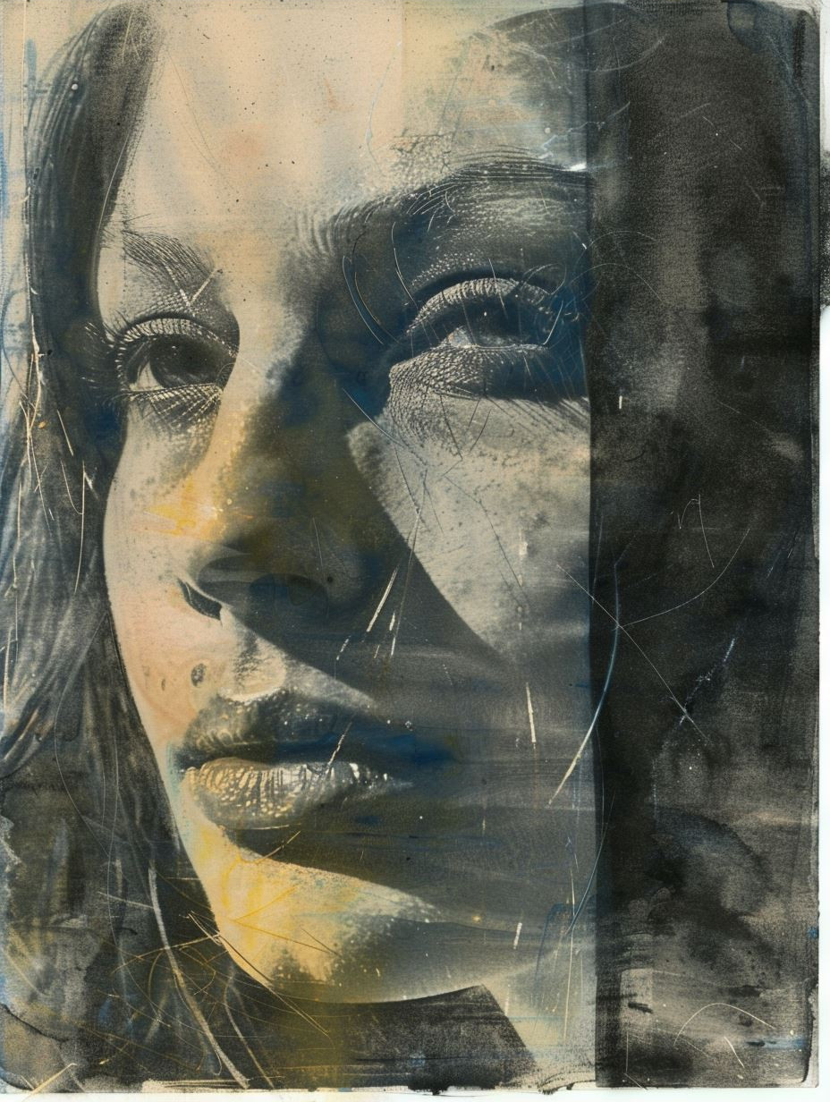 Ethereal Fragmented Portrait Study