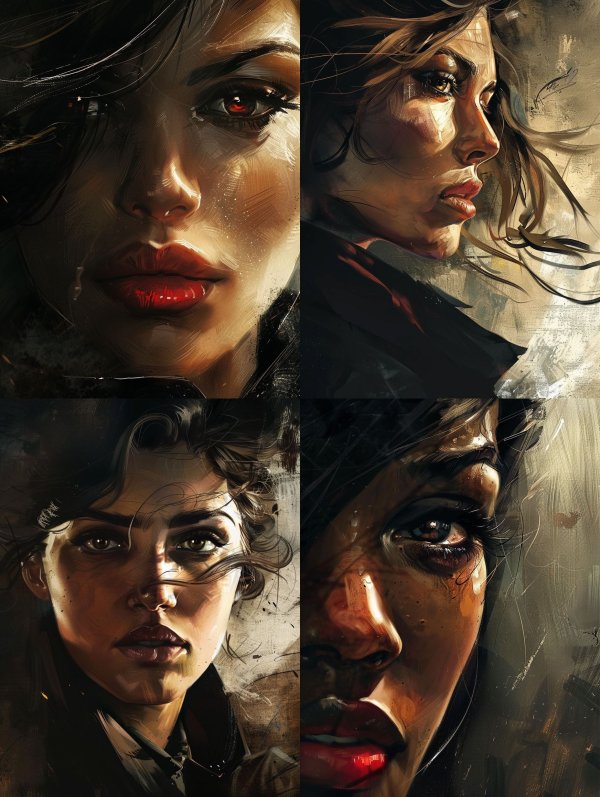 Gilded Noir Gaze