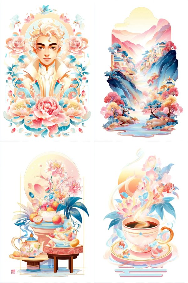 Celestial Floral Harmony