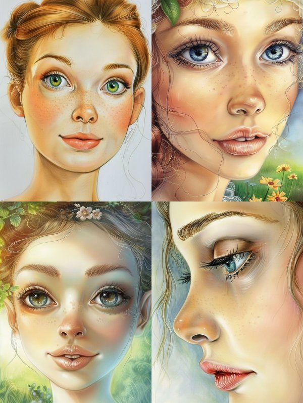 Sun-Kissed Freckled Portrait Study