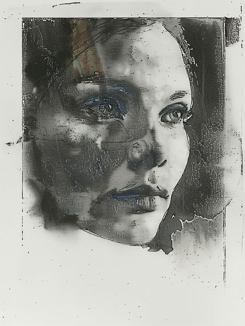 Ethereal Fragmented Portrait Study