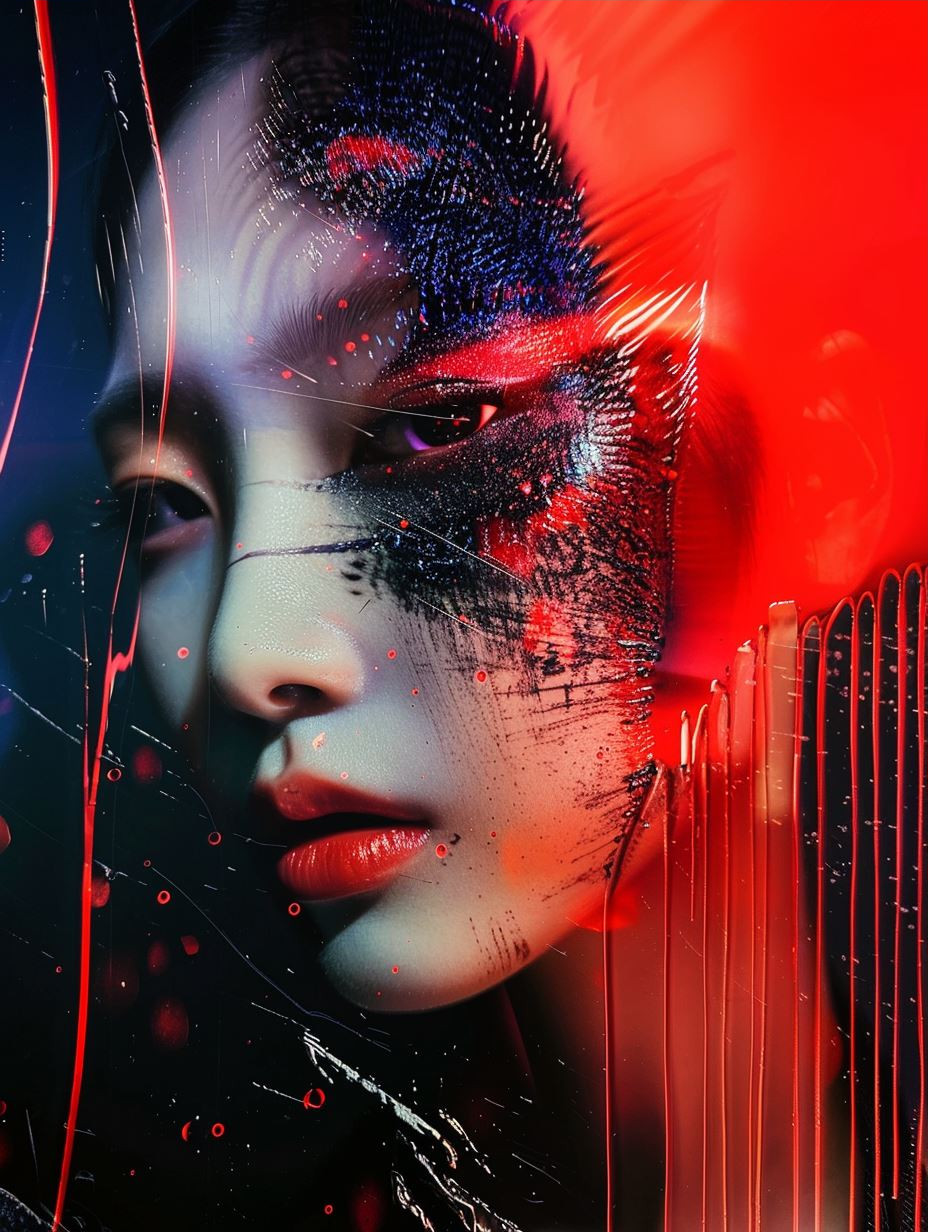 Crimson Shards of Digital Soul