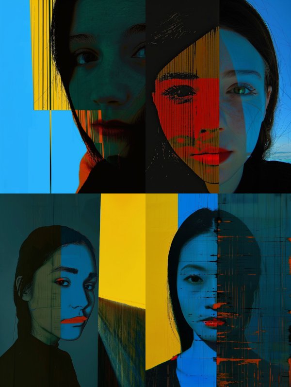 Fragmented Digital Portrait Study