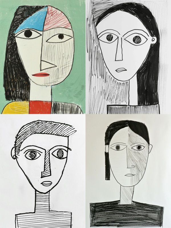 Cubist Prism Portrait