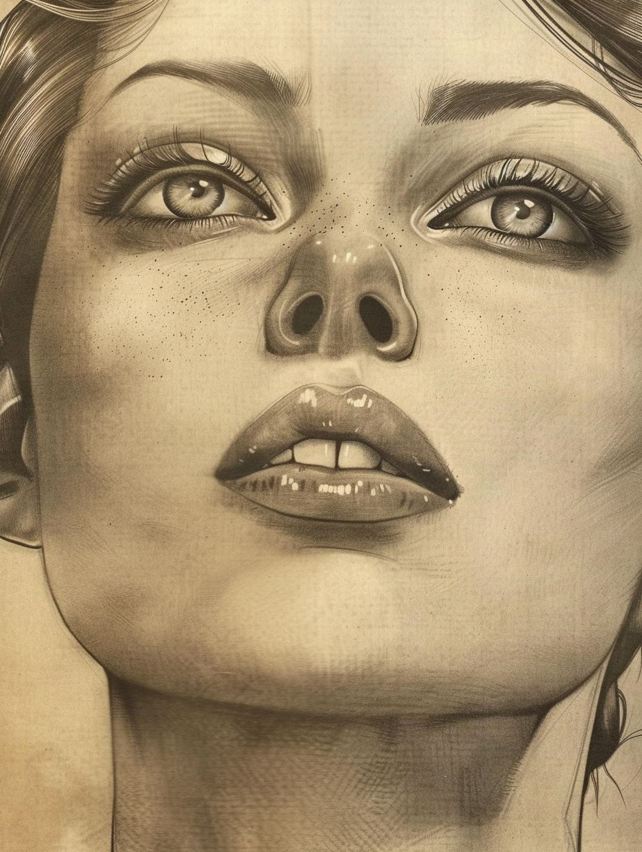 Ethereal Charcoal Portrait Study