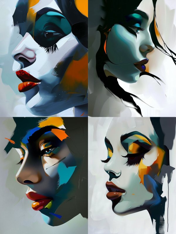 Abstract Prism Portrait Study