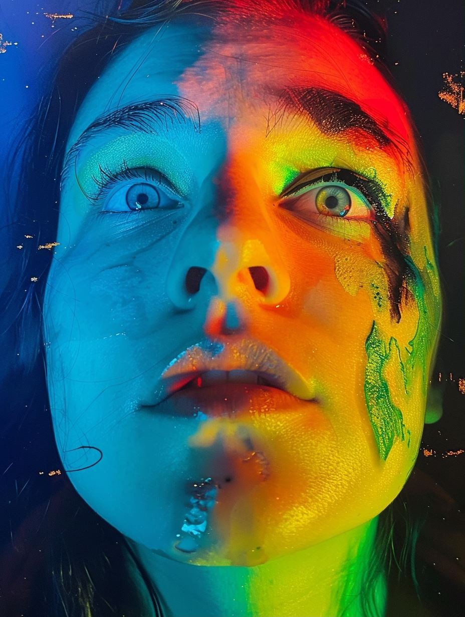 Neon Psychedelic Gaze