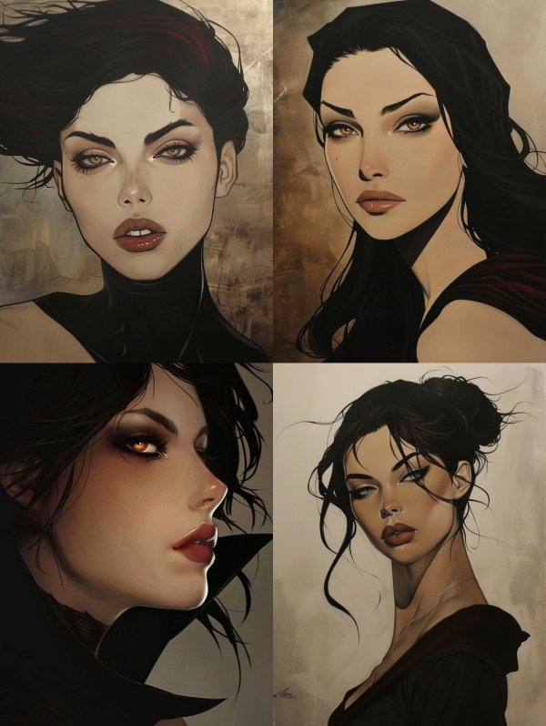 Noir Elegance Portrait