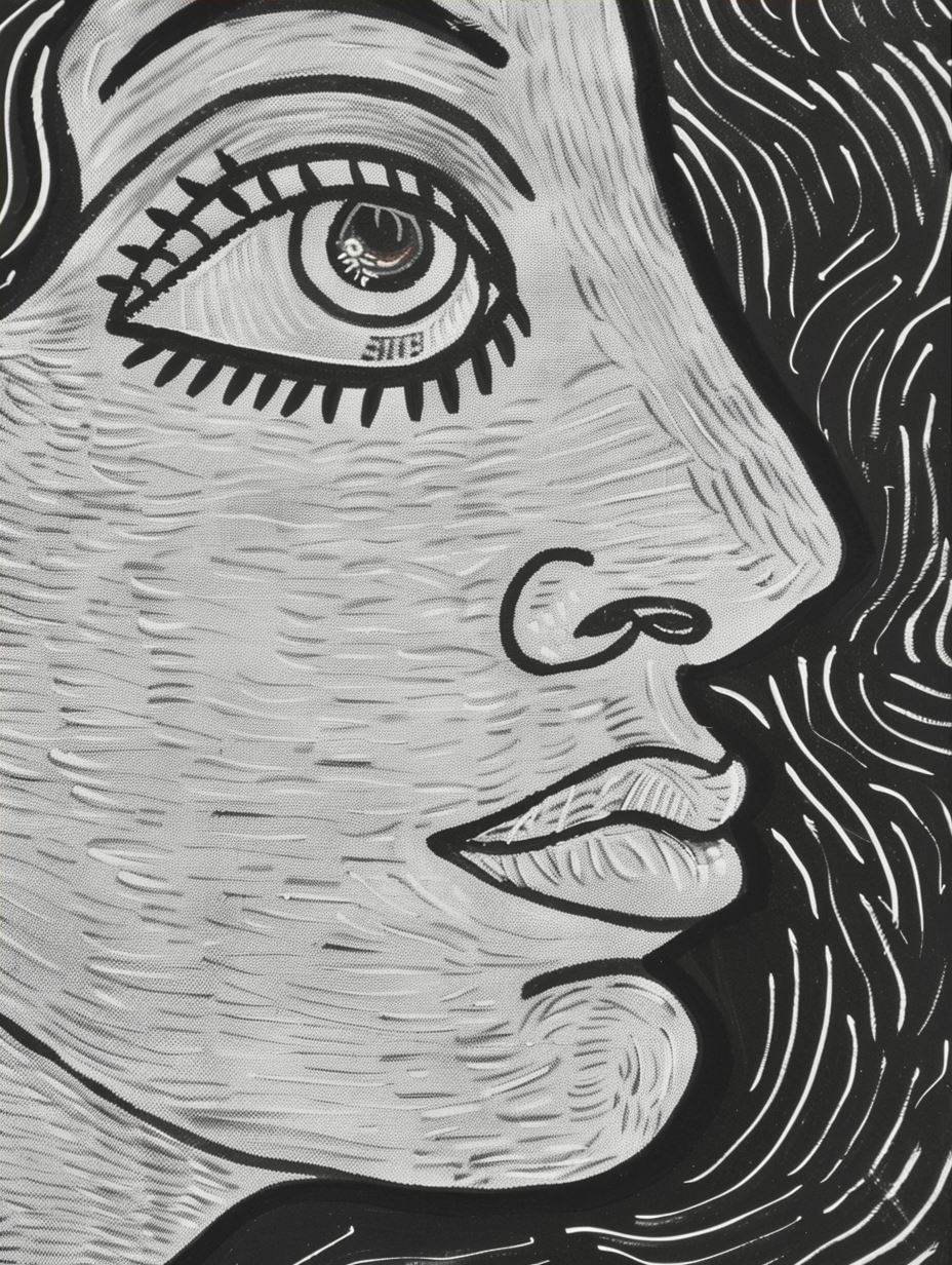 Vivid Folk Portrait - Image 4