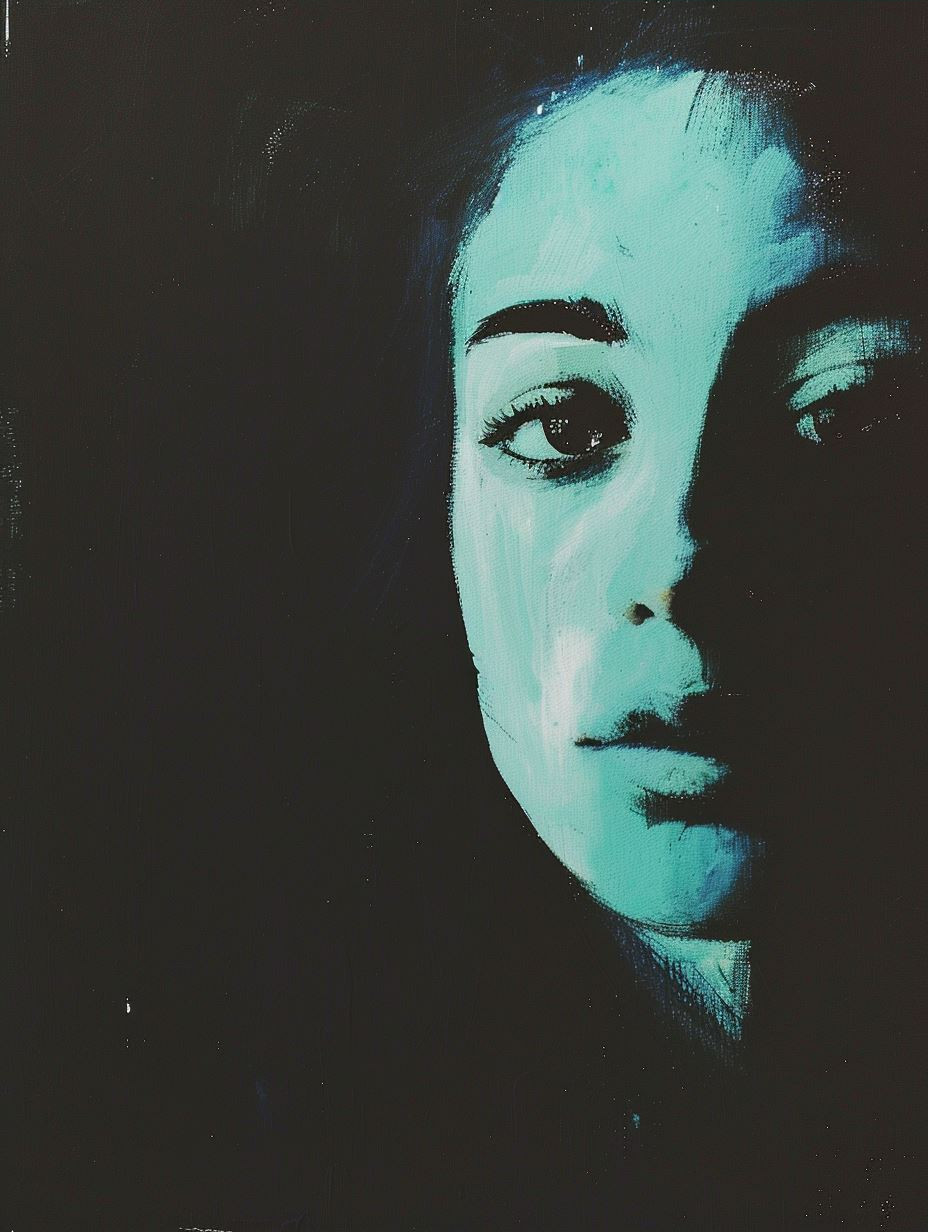 Ethereal Teal Portrait Study