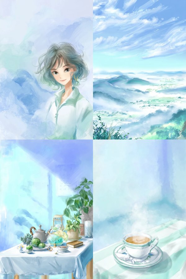 Azure Dream Portrait