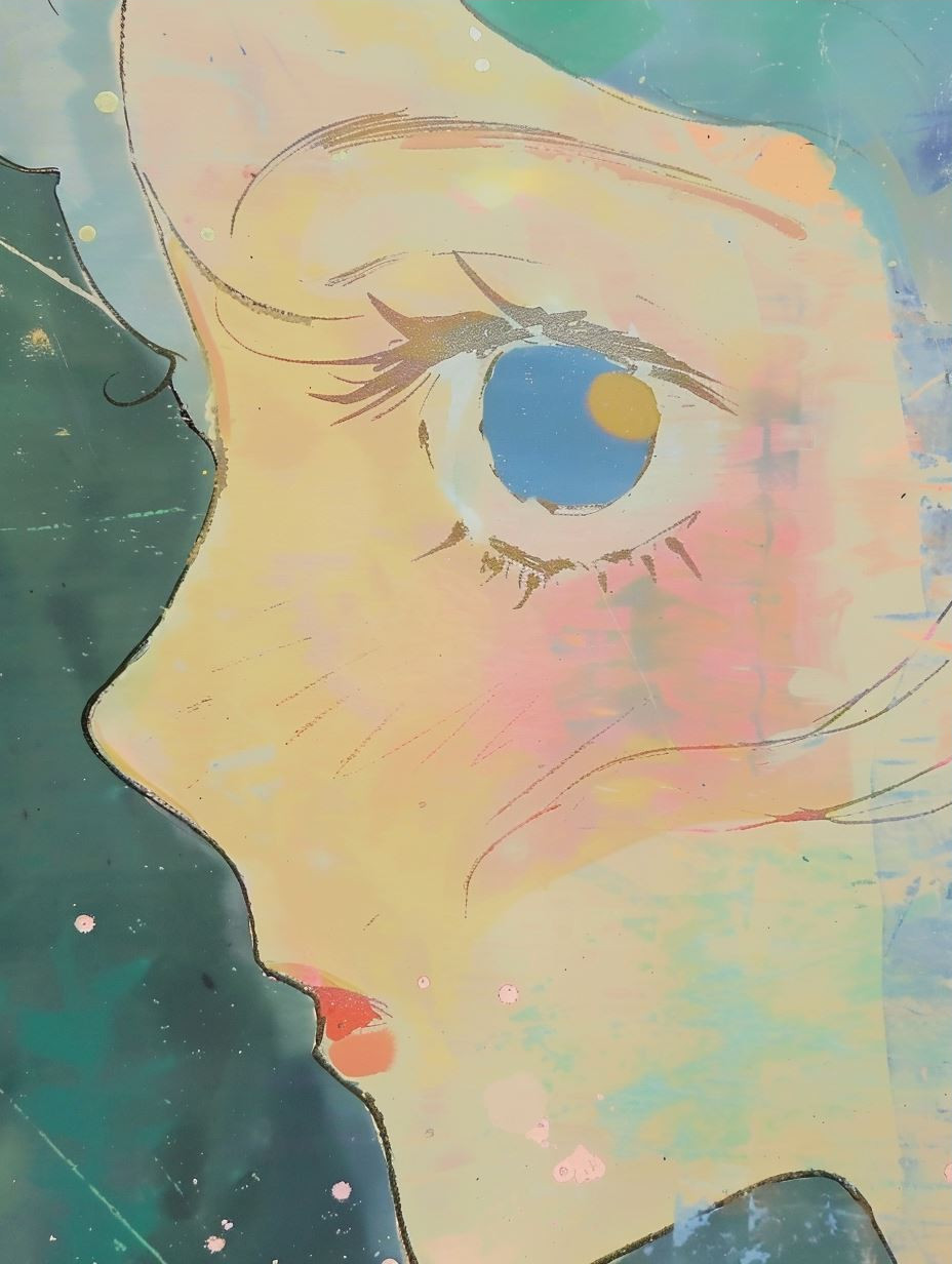 Ethereal Pastel Dream Portrait