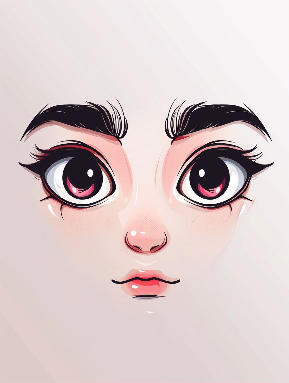 Ethereal Stylized Portrait Gaze