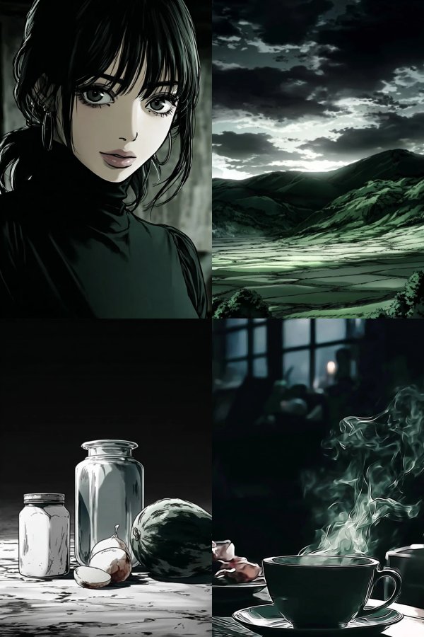 Noir Anime Elegance