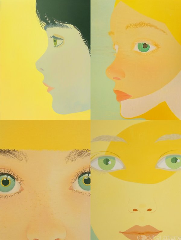 Ethereal Gaze in Golden Light