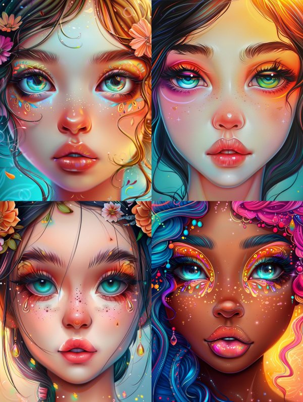Celestial Bloom Portrait