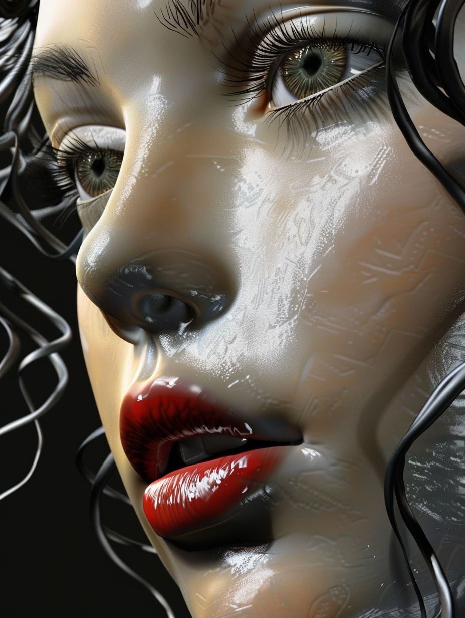 Glossy Porcelain Muse