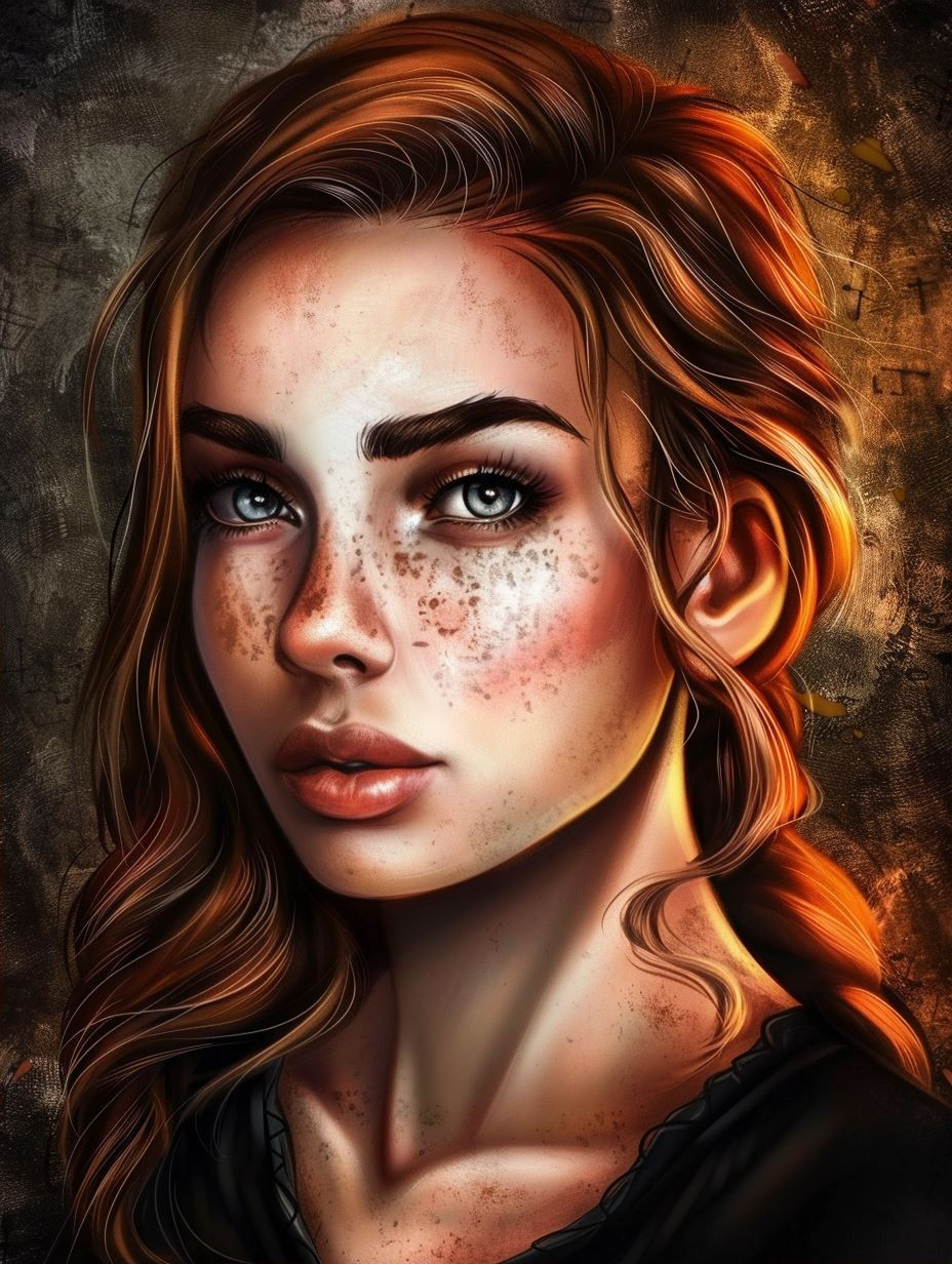 Ember Gaze Portrait