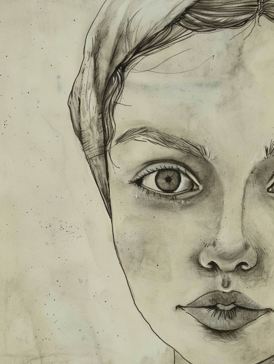 Ethereal Charcoal Portrait Study