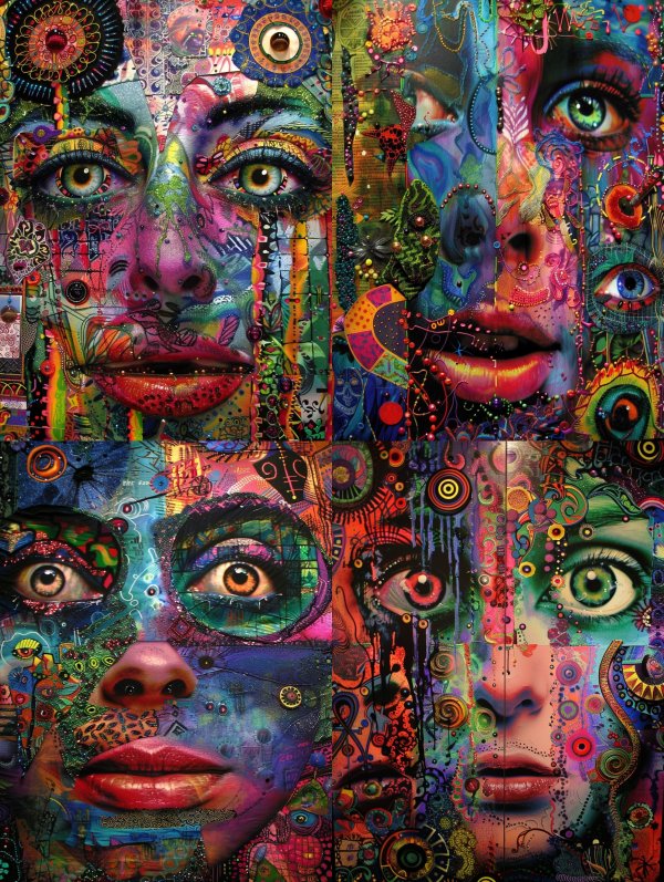 Psychedelic Mosaic Vision