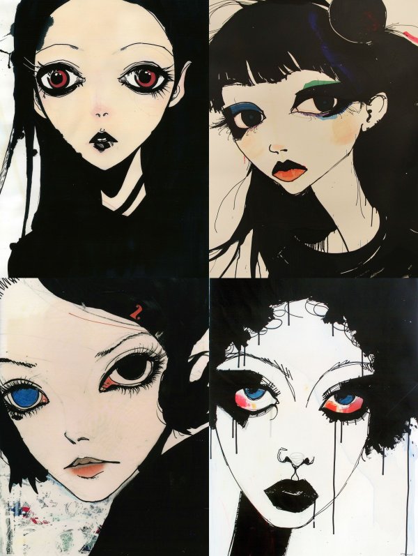 Dark Gothic Anime Portraits