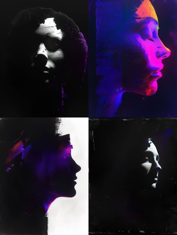 Neon Void Silhouette