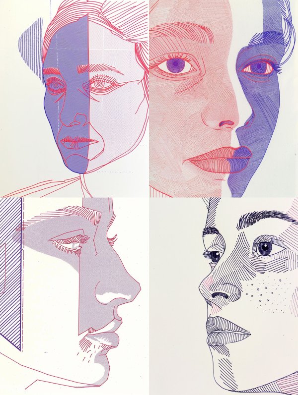 Neon Linear Portrait