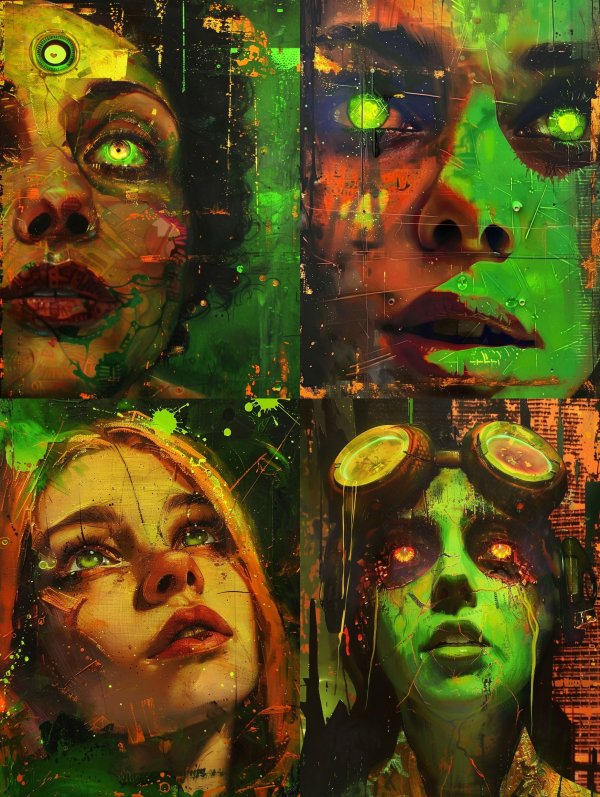 Neon Toxic Cybernetic Visions
