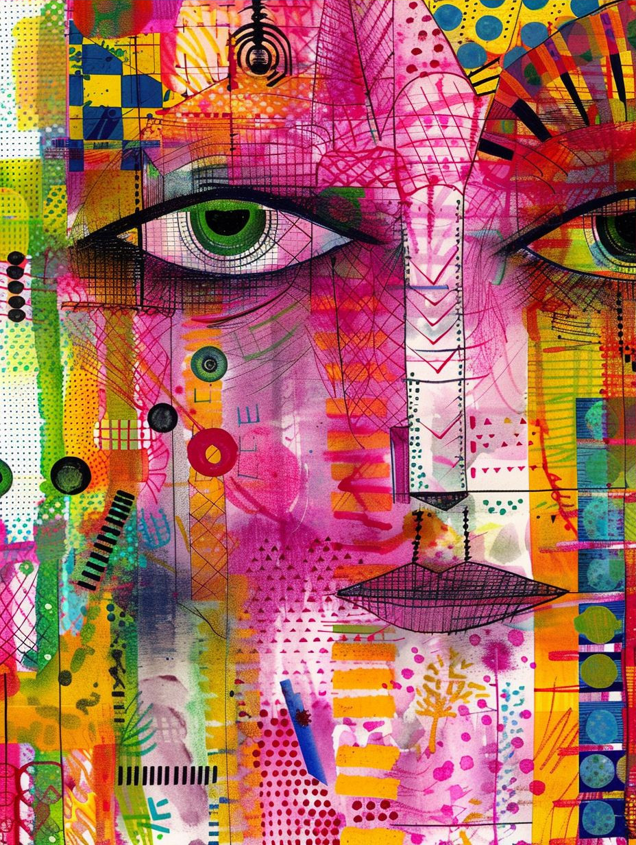 Prismatic Fragmented Portrait Study
