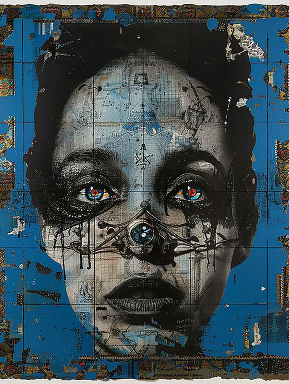 Fragmented Soul Surrealist Portrait