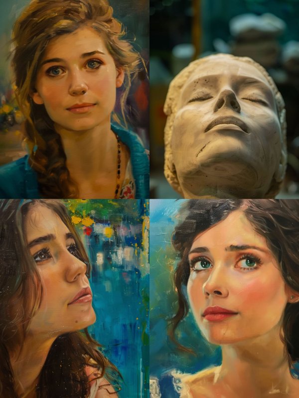 Golden Hour Oil Portrait