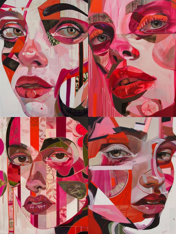 Abstract Neon Portrait