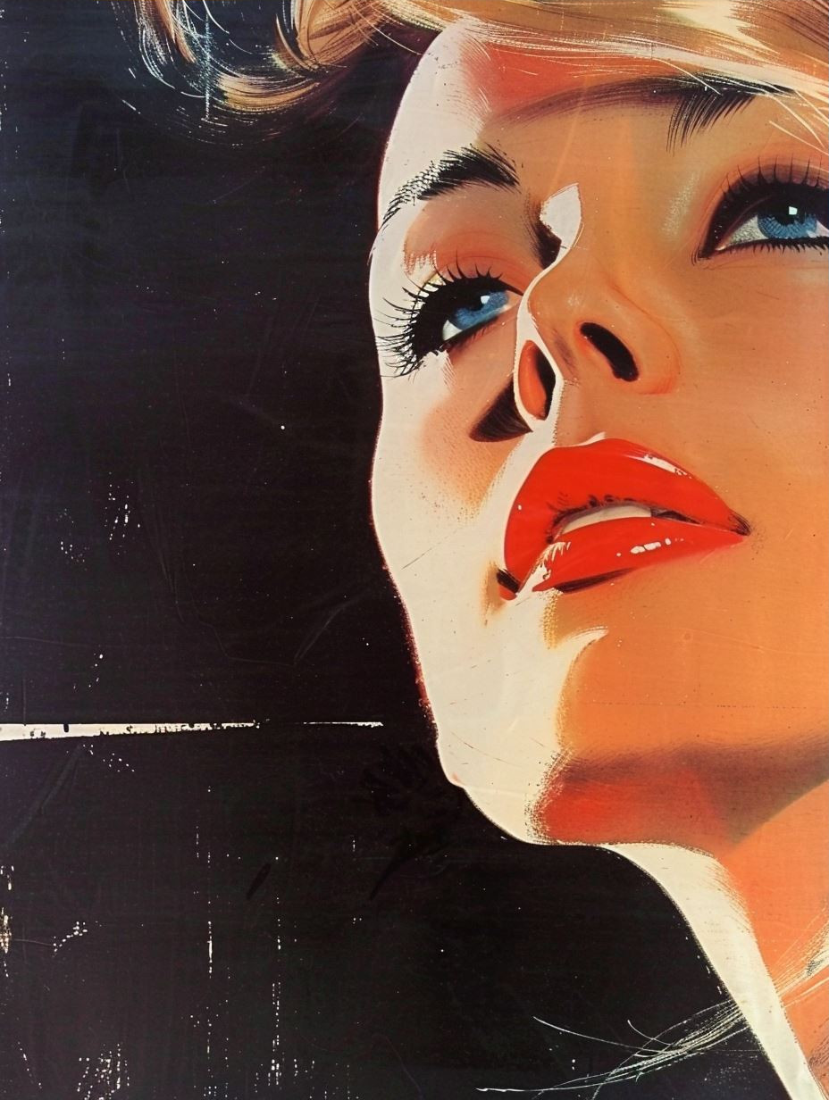 Vintage Mid-Century Glamour Portrait