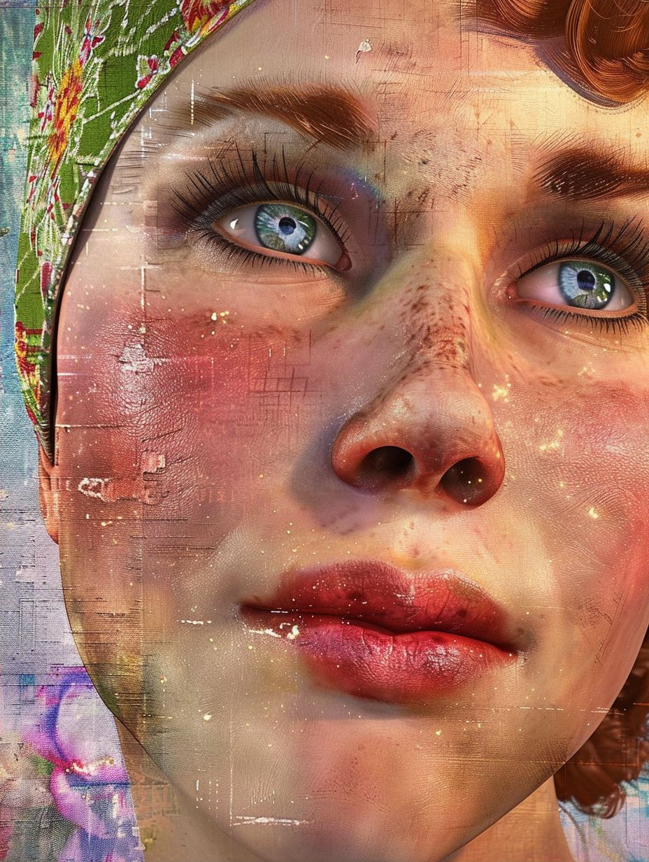 Ethereal Freckled Dream Portrait