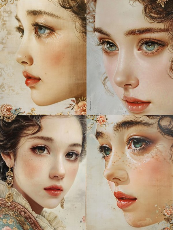 Ethereal Porcelain Muse